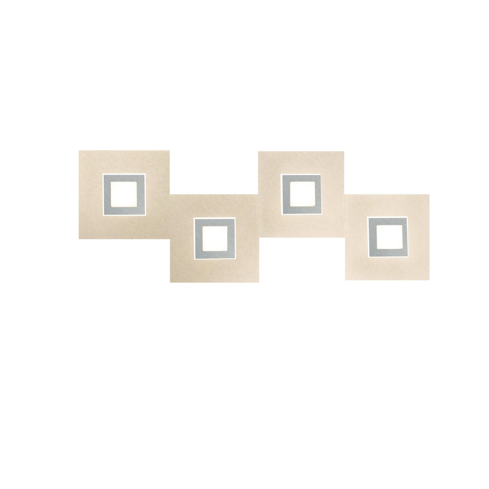 Grossmann Karree Aplique LED Titanio, 4 luces main product photo