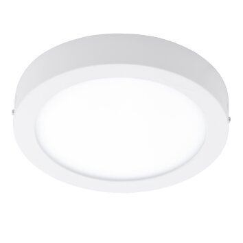 Eglo FUEVA-C Lámpara de Techo LED Blanca, 1 luz, Mando a distancia, Cambia de color