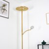 Cazis Lámpara de Pie LED Latón, 2 luces