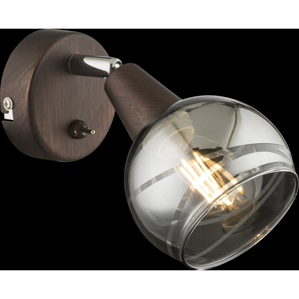 Globo Isla Foco de pared LED Bronce, 1 luz main product photo
