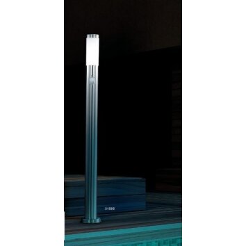 Globo BOSTON Lámpara para exterior Acero inoxidable, 1 luz, Sensor de movimiento