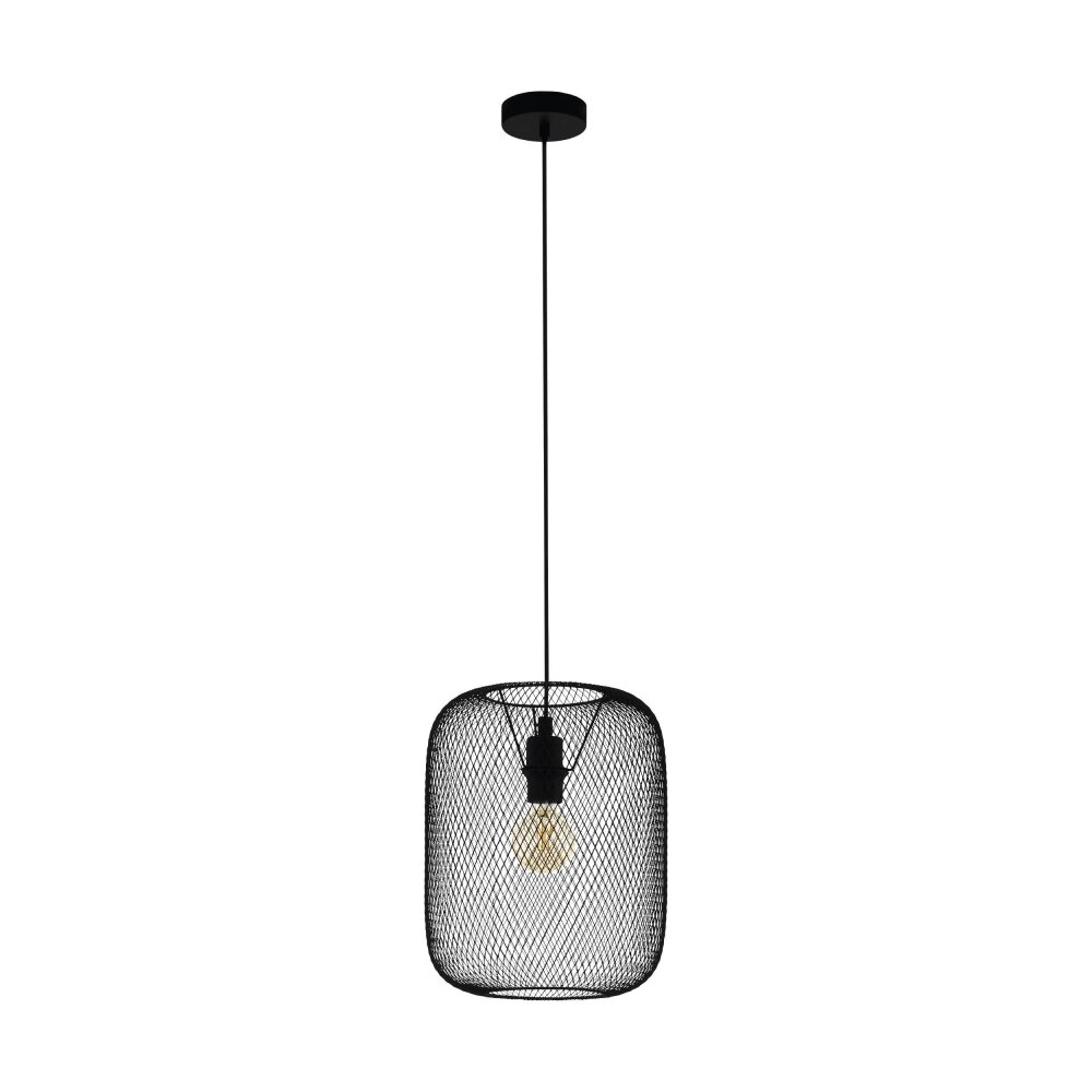 Eglo WRINGTON Lámpara Colgante Negro, 1 luz main product photo