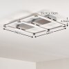 Beken Lámpara de Techo LED Acero bruñido, 1 luz