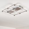 Beken Lámpara de Techo LED Acero bruñido, 1 luz