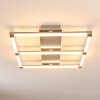 Beken Lámpara de Techo LED Acero bruñido, 1 luz