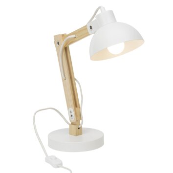 Brilliant Moda Lámpara de Mesa Blanca, 1 luz