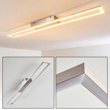 Tampere Lámpara de Techo LED Níquel-mate, 4 luces