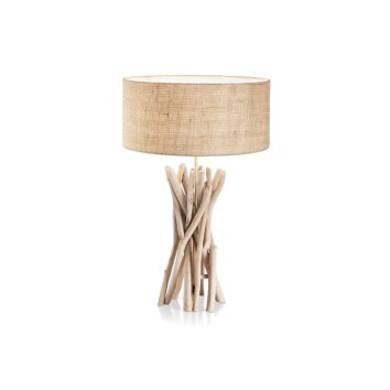 Ideal Lux DRIFTWOOD Lámpara de Mesa Madera clara, 1 luz