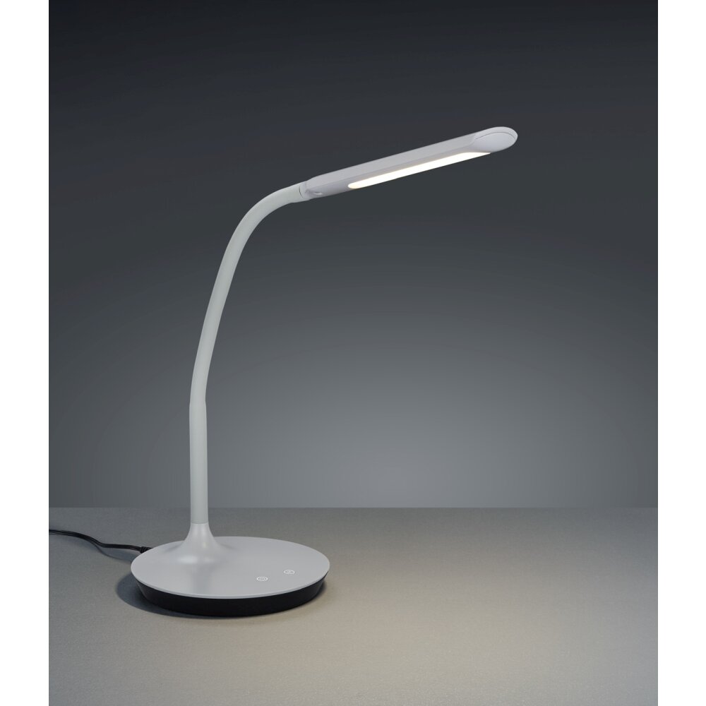 Lámpara de escritorio gris 1 luz