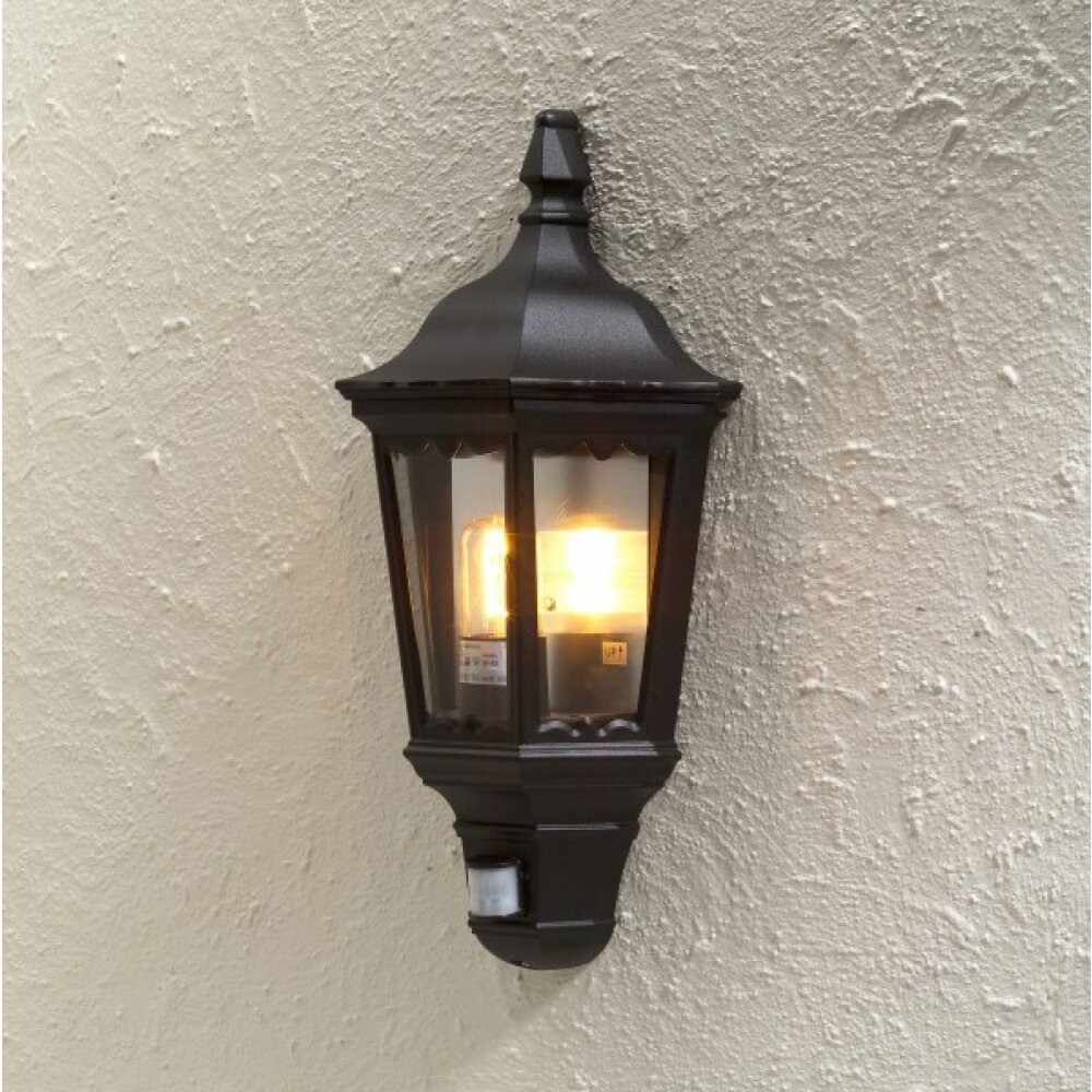 Konstsmide Firenze Aplique Negro, 1 luz, Sensor de movimiento main product photo
