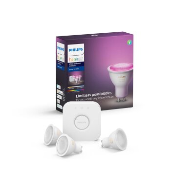 Philips Hue LED Ambiance White & Color GU10 Starter-Set de 3