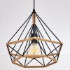 Lámpara Colgante Riekje Negro, 1 luz
