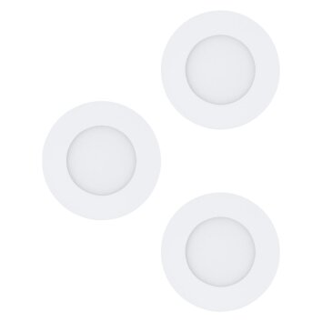 Eglo FUEVA Lámpara empotrable LED Blanca, 3 luces