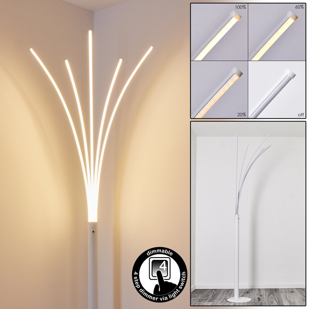Bakersfield Lámpara de Pie LED Blanca, 1 luz main product photo