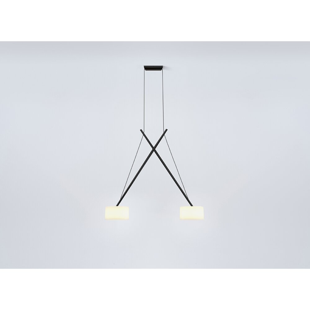 Serien Lighting TWIN Suspension Lámpara Colgante LED Negro, 1 luz main product photo