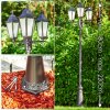 Hongkong Frost Candelabro Negro, 3 luces