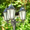 Hongkong Frost Candelabro Negro, 3 luces