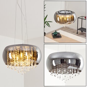 Ventspils Lámpara Colgante Ahumado, 5 luces