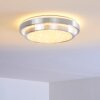 Mirabeau Lámpara de Techo LED Aluminio, 2 luces, Mando a distancia, Cambia de color