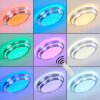 Mirabeau Lámpara de Techo LED Blanca, 2 luces, Mando a distancia, Cambia de color