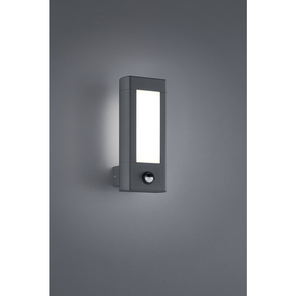 Trio RHINE Aplique para exterior LED Antracita, 2 luces, Sensor de movimiento main product photo