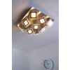 Wofi Cholet Lámpara de techo LED Níquel-mate, 9 luces