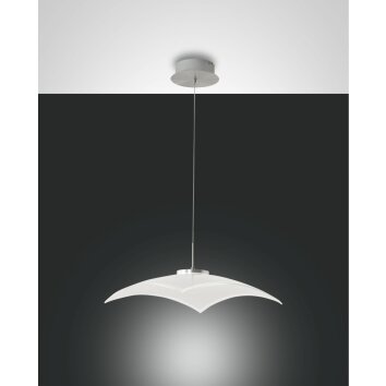 Fabas Luce Desus Lámpara Colgante LED Níquel-mate, 1 luz