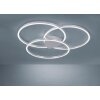 Paul Neuhaus Q-KATE Lámpara de Techo LED Plata, 3 luces, Mando a distancia