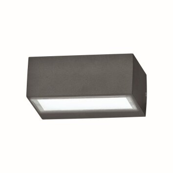 Ideal Lux TWIN Aplique para exterior Antracita, 1 luz