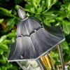 Lignac Lámpara de pie para exterior Negro, Plata, 1 luz, Sensor de movimiento