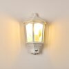 Brissago Aplique para exterior Blanca, 1 luz, Sensor de movimiento