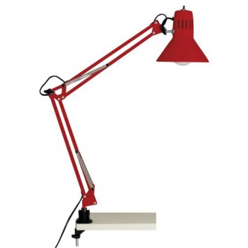 Brilliant Hobby Lámpara de lectura con pinza Rojo, 1 luz