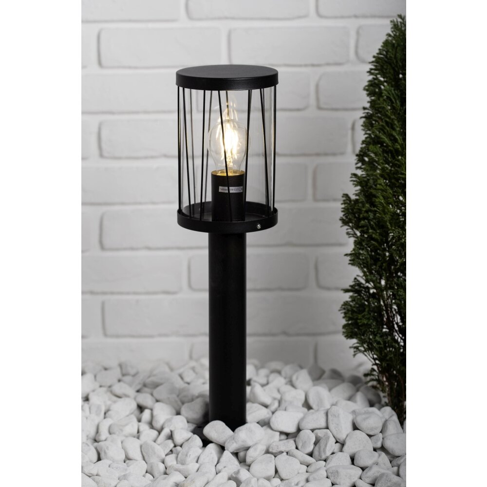Brilliant Reed Poste de Jardín Negro, 1 luz main product photo