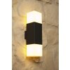 Trio HUDSON Aplique para exterior Negro, 2 luces