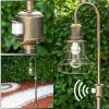BORKAN Poste de Jardín Marrón, oro, 1 luz, Sensor de movimiento BORKAN Poste de Jardín Marrón, oro, 1 luz, Sensor de movimiento