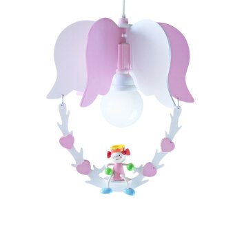 Elobra PRINZESSIN Lámpara Colgante Rosa, 1 luz