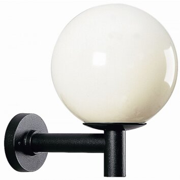 Albert 801 Aplique para exterior Negro, 1 luz