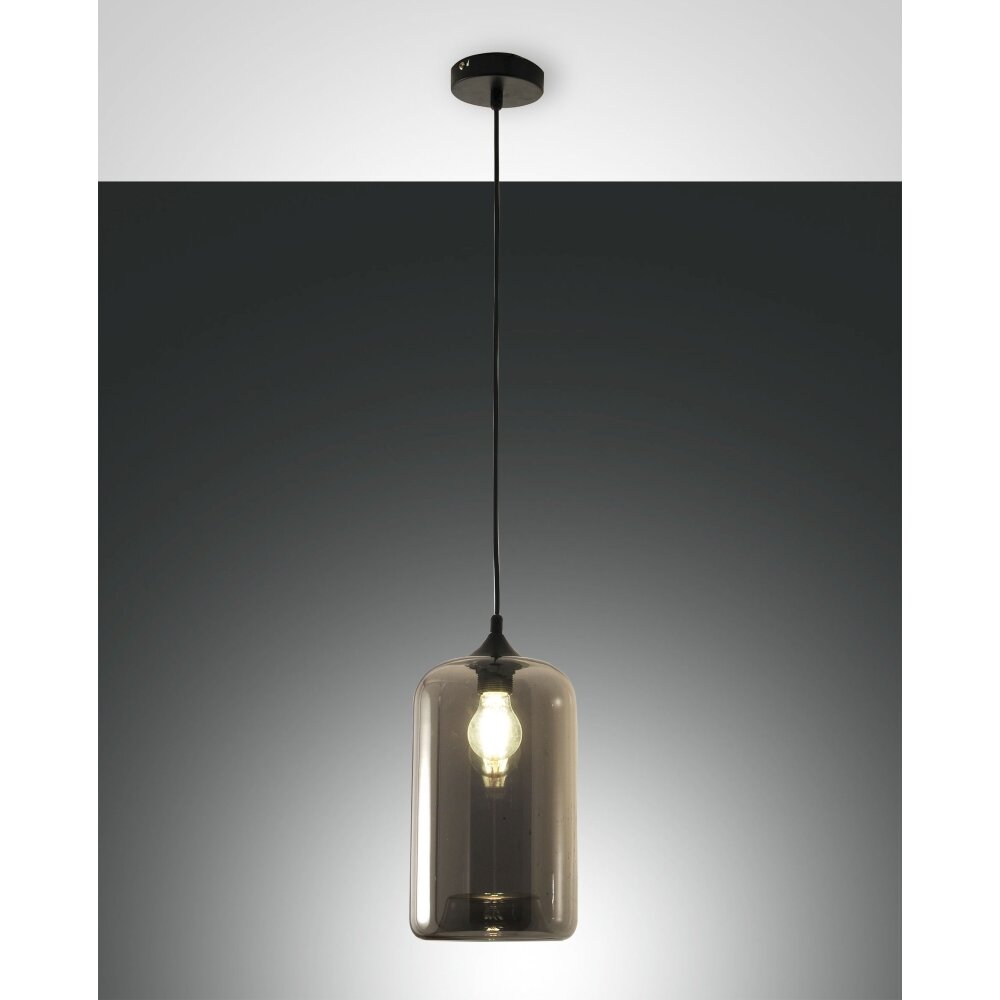 Fabas Luce Silo Lámpara Colgante Negro, 1 luz main product photo