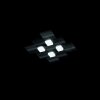 Grossmann CREO Lámpara de Techo LED Negro, 4 luces