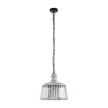 EGLO WRAXALL Lámpara Colgante Negro, Plata, 1 luz