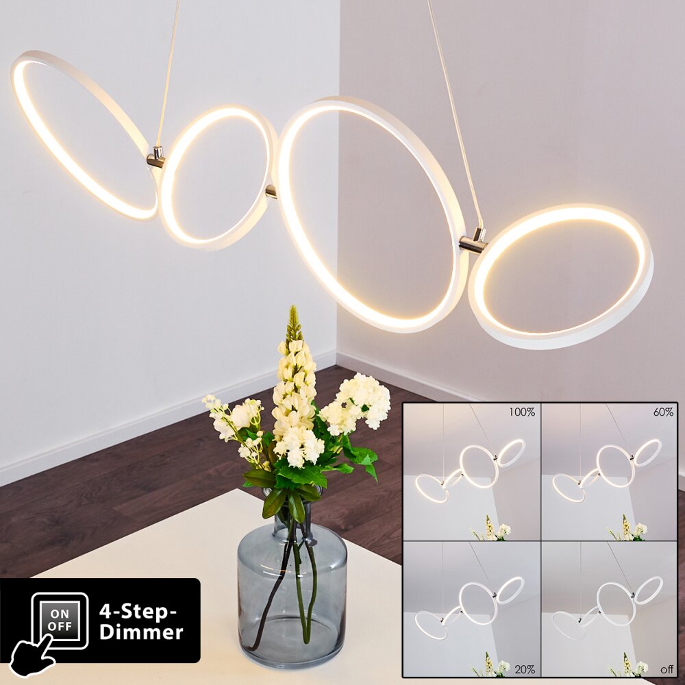 Rodekro Lámpara Colgante LED Blanca, 1 luz main product photo