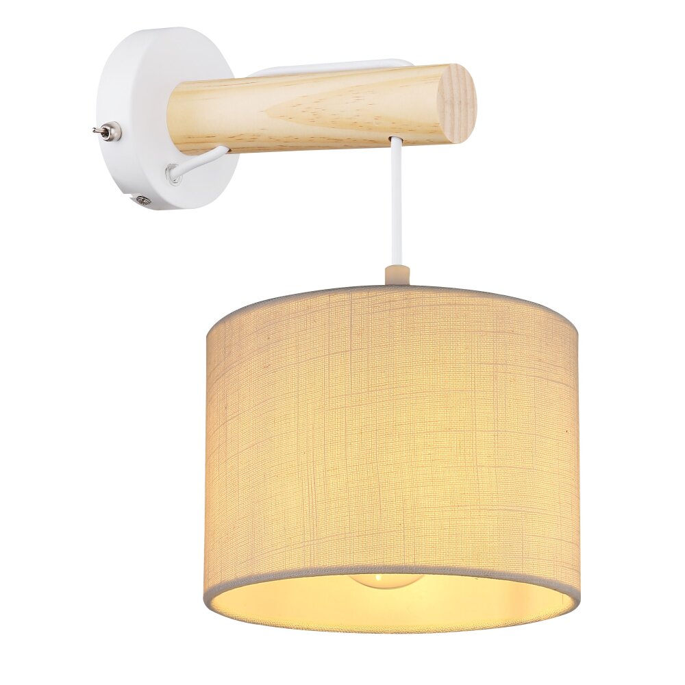 Globo RAFA Aplique Marrón, Blanca, 1 luz main product photo