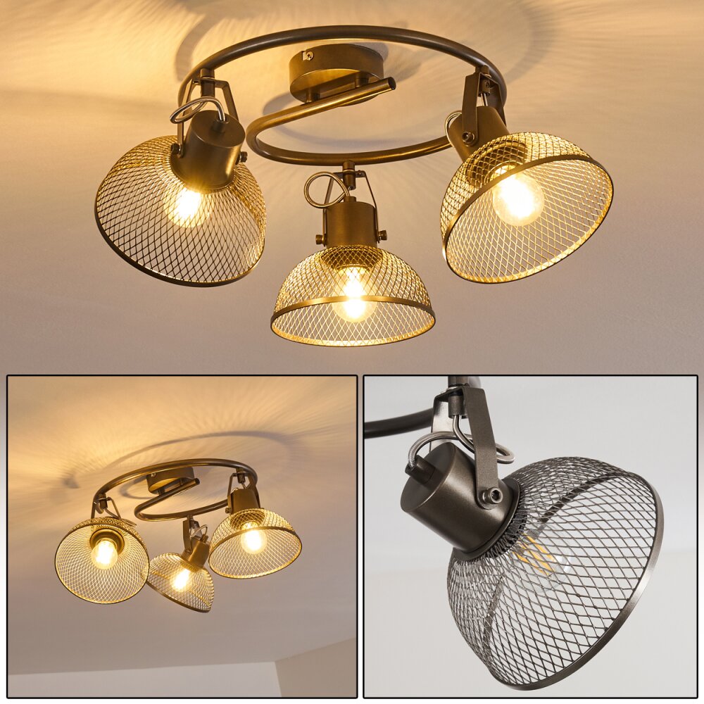 Oksevej Lámpara de Techo Gris, 3 luces main product photo