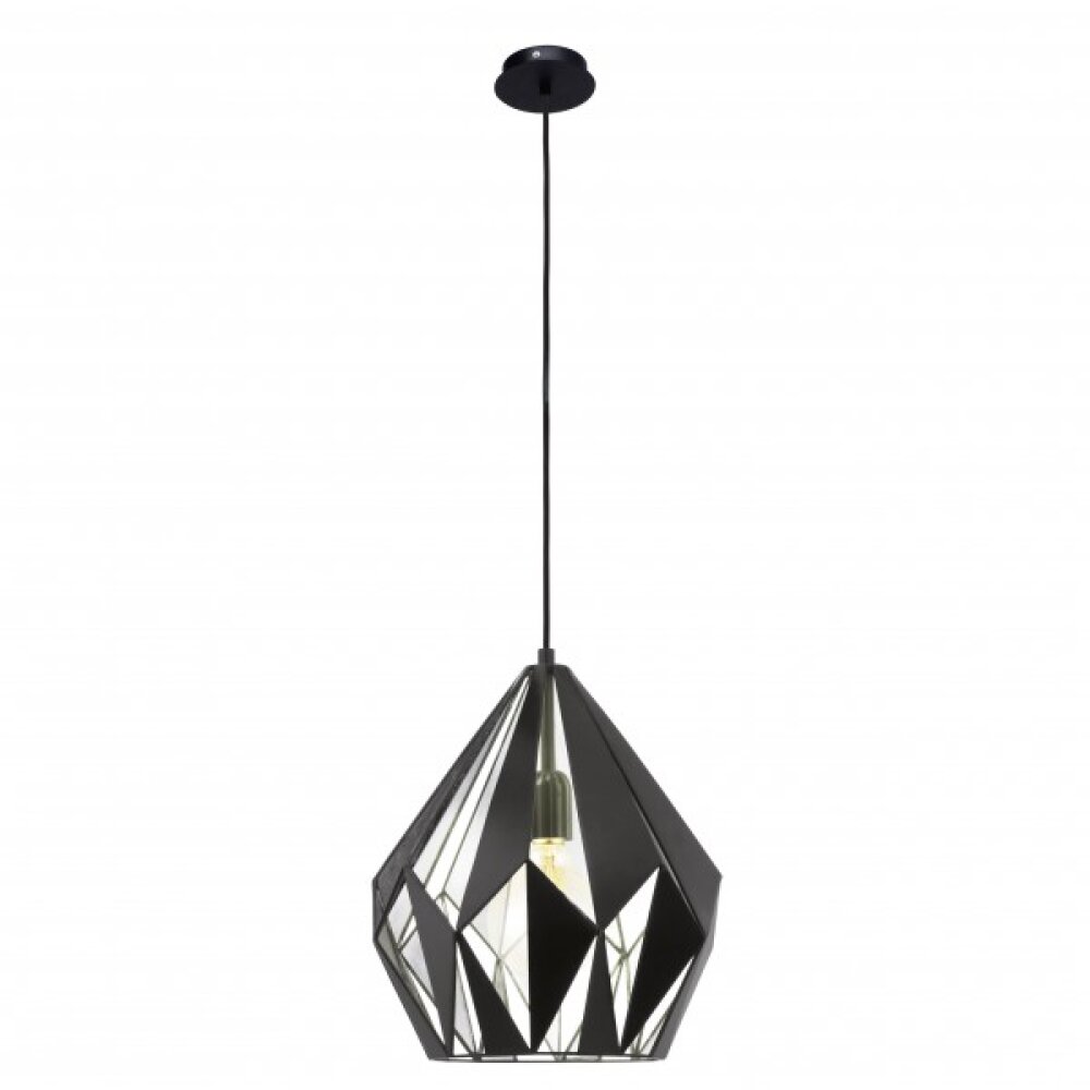 Eglo VINTAGE Lámpara suspendida Negro, Plata, 1 luz main product photo