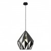 Eglo VINTAGE Lámpara suspendida Negro, Plata, 1 luz