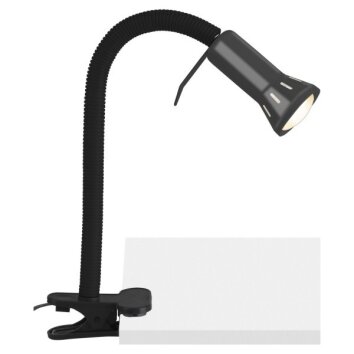 Brilliant Flex Lámpara con pinza Negro, 1 luz