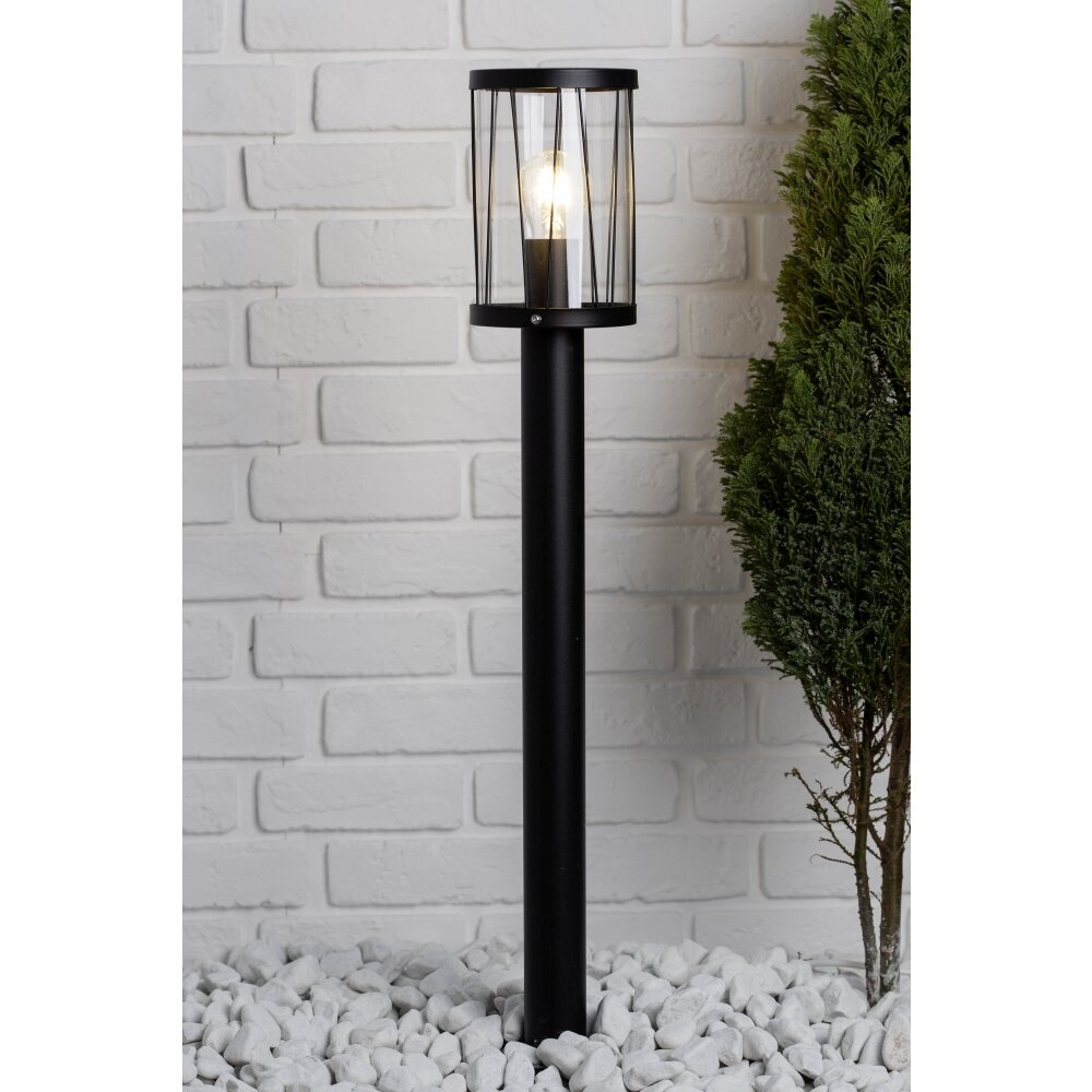 Brilliant Reed Poste de Jardín Negro, 1 luz main product photo