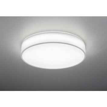 Trio LUGANO Lámpara de Techo LED Blanca, 1 luz, Mando a distancia