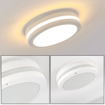 Wollongong Lámpara de techo para exterior LED Blanca, 1 luz