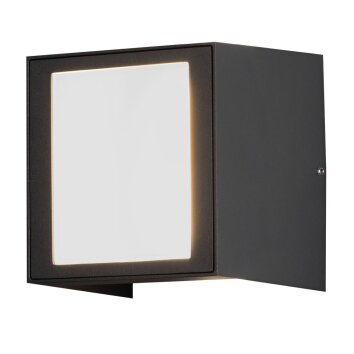 Konstsmide CREMONA Aplique para exterior LED Antracita, 3 luces